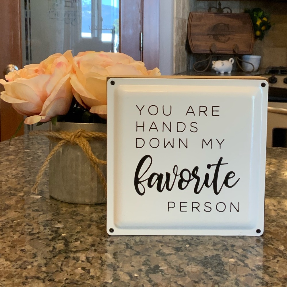 1 left❗️YOU ARE HANDS DOWN MY FAVORITE PERSON Decor